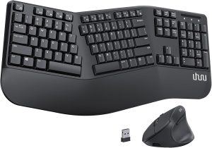 Ergonomic Wireless Keyboard and Mouse Set